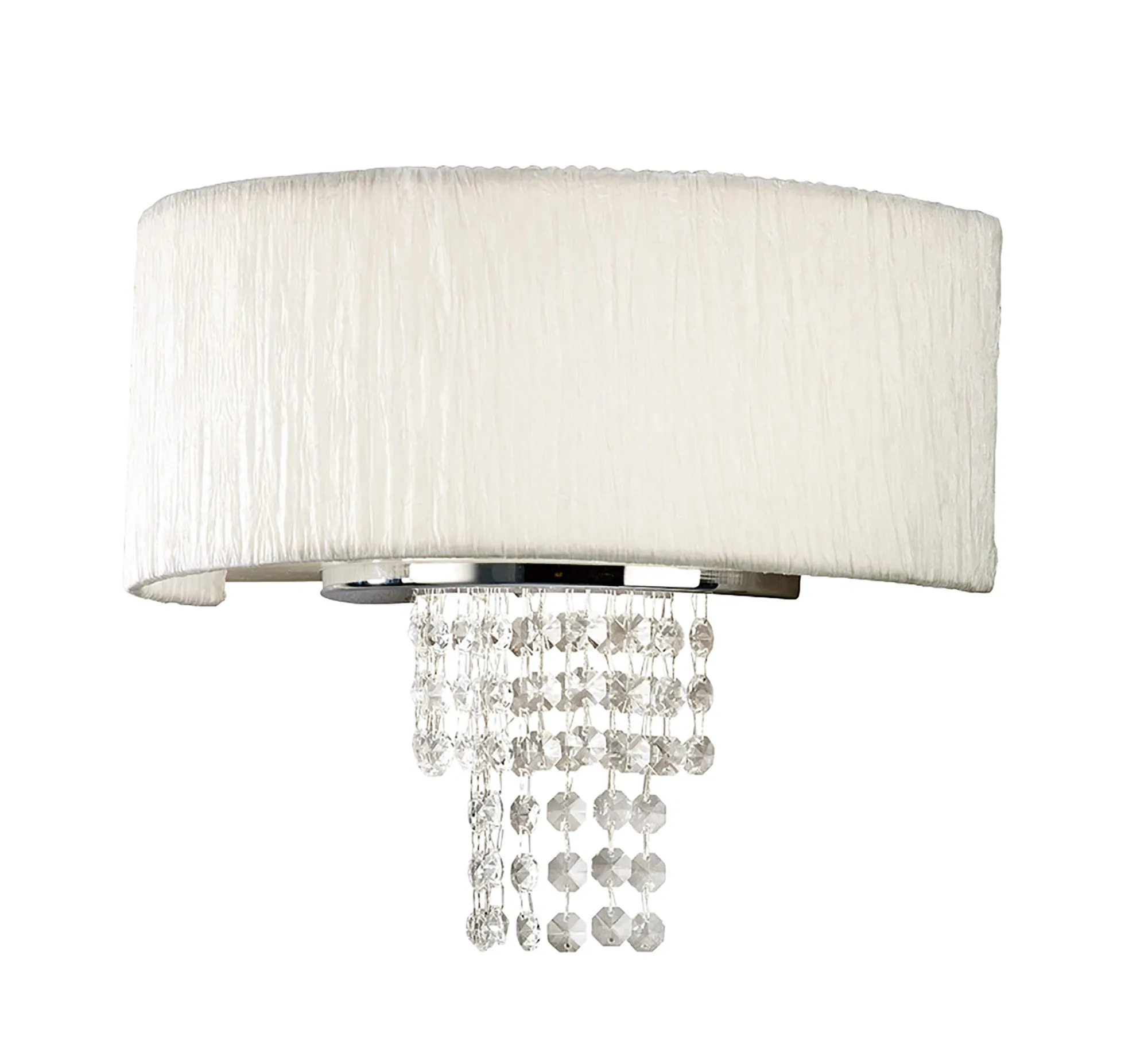 Nerissa Crystal Wall Lights Diyas Shaded Wall Lights